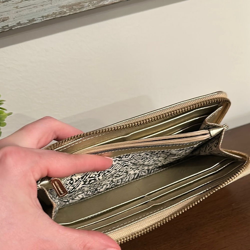 Rebecca Minkoff Gold Textured Wallet - Picture 9 of 9